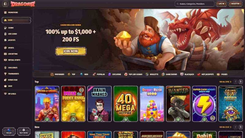 Dragonia Casino screenshot NZ